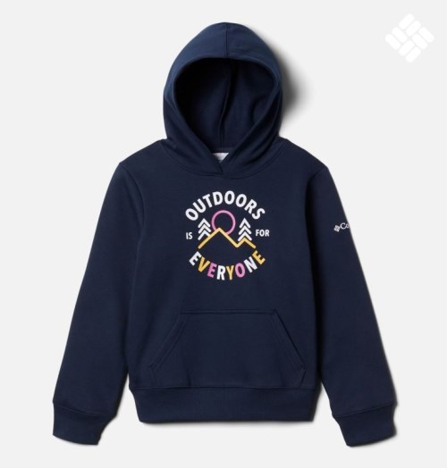 Kids' Columbia Basin Park Graphic Hoodie Navy | CA-J3408