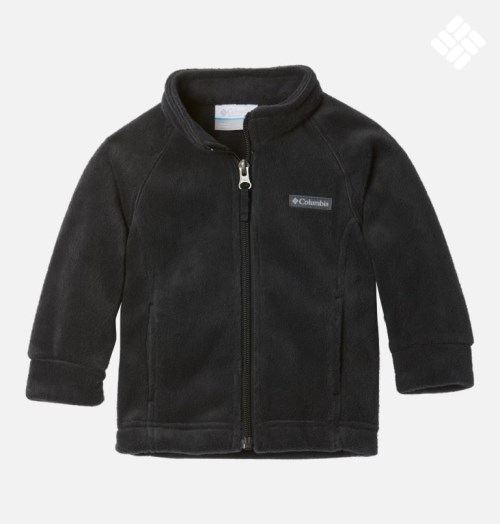 Kids' Columbia Benton Springs Fleece Jackets Black | CA-B4608