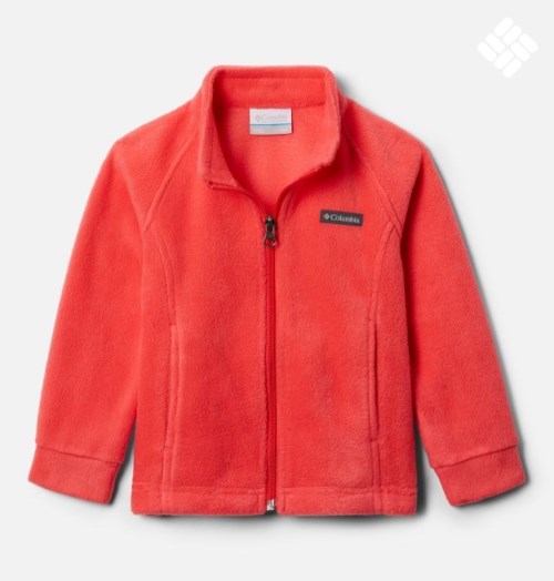 Kids' Columbia Benton Springs Fleece Jackets Red | CA-D3640