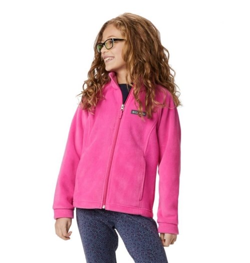 Kids' Columbia Benton Springs Fleece Jackets Pink | CA-JL8A4