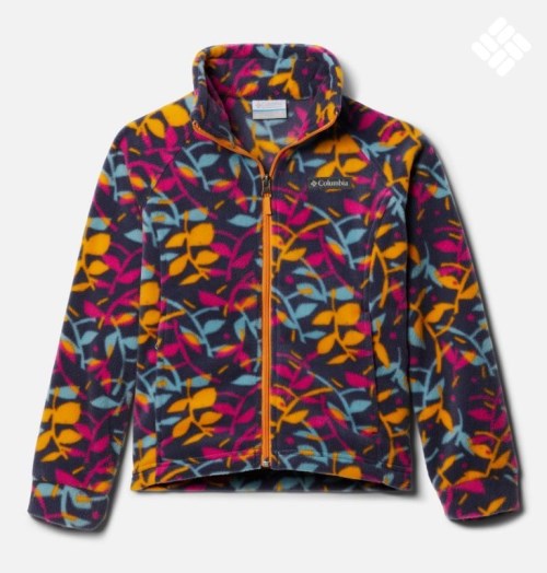 Kids' Columbia Benton Springs II Printed Fleece Jackets Flower | CA-L5018