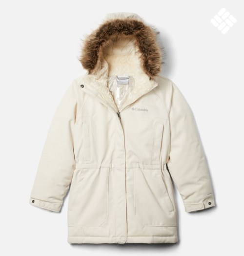 Kids' Columbia Boundary Bay Down Jackets Cream | CA-N0L41