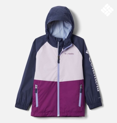 Kids' Columbia Dalby Springs Jackets Navy / Pink / Purple | CA-T506C