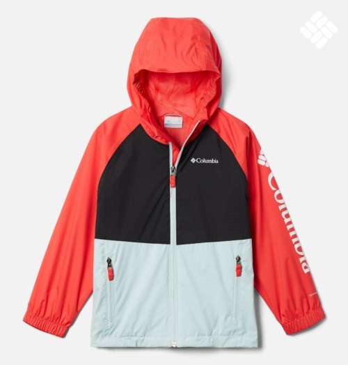 Kids' Columbia Dalby Springs Jackets Red / Black / White | CA-H108A