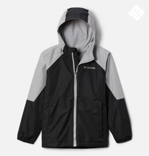 Kids' Columbia Endless Explorer Jackets Black / Grey | CA-K063A