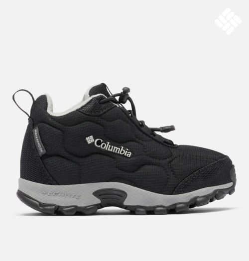 Kids' Columbia Firecamp Mid Waterproof Sneakers Black | CA-A4A16