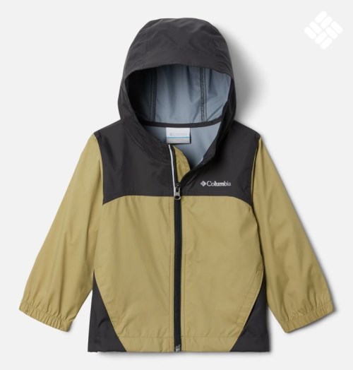 Kids' Columbia Glennaker Rain Jackets Olive / Black | CA-U3L16