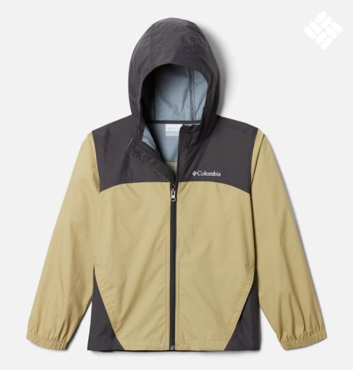 Kids' Columbia Glennaker Rain Jackets Olive / Black | CA-ZA305