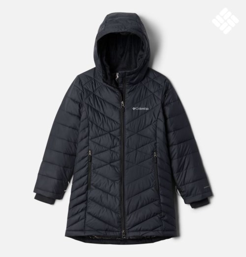 Kids' Columbia Heavenly Long Jackets Black | CA-EL3A0