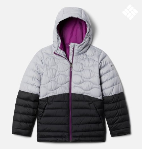 Kids' Columbia Humphrey Hills Puffer Jackets Light Grey / Black | CA-U84A1