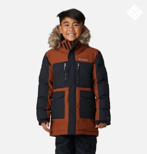 Kids' Columbia Marquam Peak Fusion Omni-Heat Infinity Insulated Jackets Brown | CA-C36CL