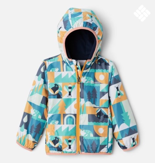 Kids' Columbia Mini Pixel Grabber II Wind Jackets Multicolor | CA-CA436