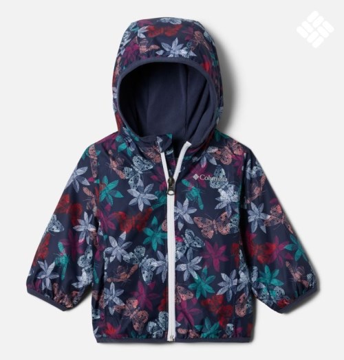 Kids' Columbia Mini Pixel Grabber II Wind Jackets Flower | CA-Q3LC1