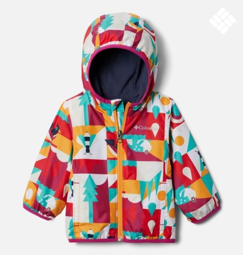 Kids' Columbia Mini Pixel Grabber II Wind Jackets Multicolor | CA-VA65L