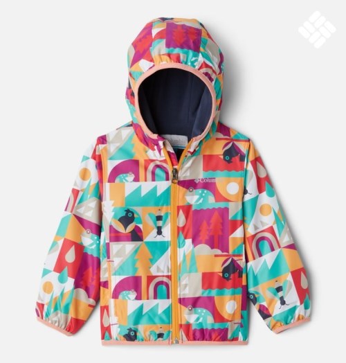 Kids' Columbia Mini Pixel Grabber II Wind Jackets Multicolor | CA-W8435