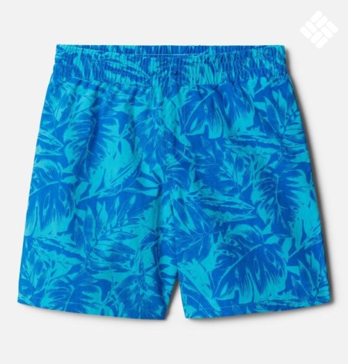 Kids' Columbia PFG Super Backcast Shorts Turquoise | CA-CA65L