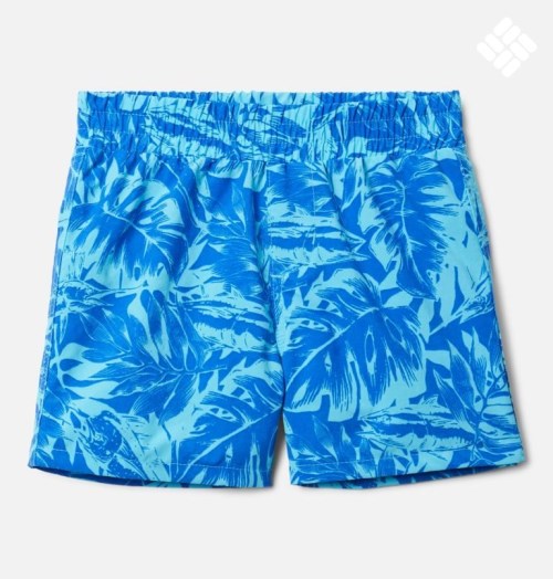 Kids' Columbia PFG Super Backcast Shorts Turquoise | CA-E3418