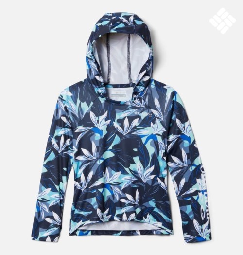 Kids' Columbia PFG Super Tidal Hoodie Flower | CA-SAC50