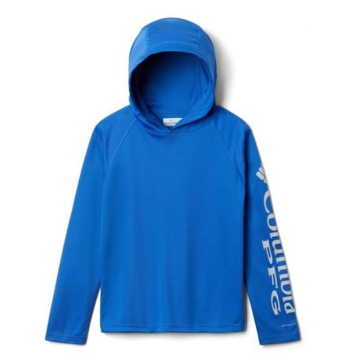 Kids' Columbia PFG Terminal Tackle Hoodie Blue | CA-U4058