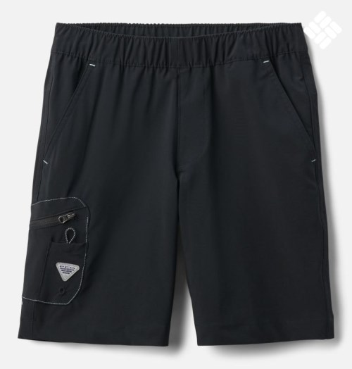 Kids' Columbia PFG Terminal Tackle Shorts Black | CA-O481A