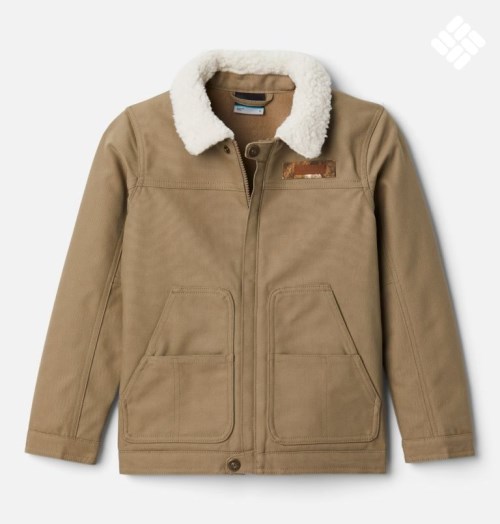 Kids' Columbia PHG Roughtail Field Sherpa Jackets Light Brown | CA-M435A