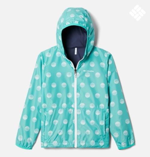 Kids' Columbia Pixel Grabber Reversible Jackets Turquoise | CA-ZAC34