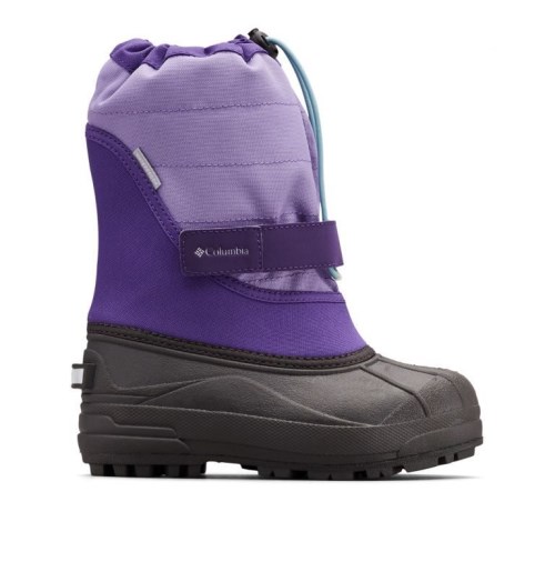 Kids' Columbia Powderbug Plus II Snow Boots Purple | CA-Q4301