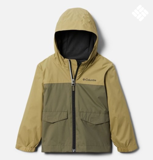 Kids' Columbia Rain-Zilla Jackets Olive | CA-G6538