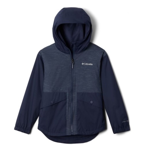 Kids' Columbia Rainy Trails Lined Fleece Jackets Navy | CA-G356C