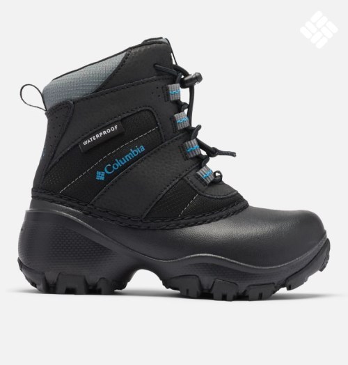 Kids' Columbia Rope Tow Waterproof Boots Black | CA-K1A43