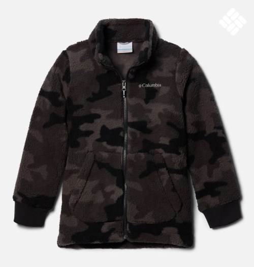 Kids' Columbia Rugged Ridge II Full Zip Sherpa Jackets Camo | CA-R584C