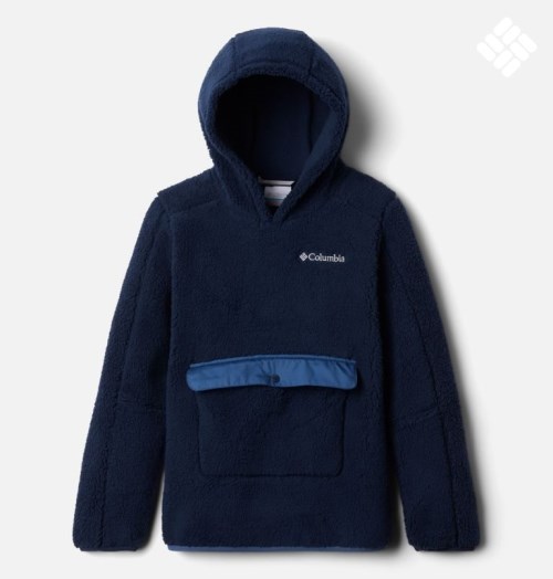 Kids' Columbia Rugged Ridge Sherpa Hoodie Navy | CA-MA386