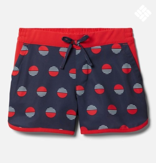 Kids' Columbia Sandy Shores Board Shorts Red / Navy | CA-O0A58