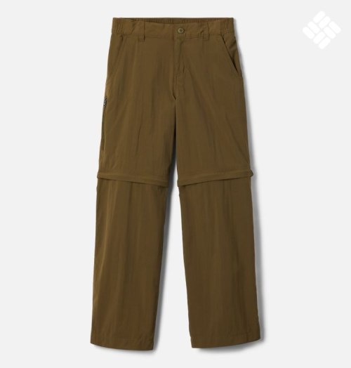 Kids' Columbia Silver Ridge IV Convertible Pants Dark Brown | CA-KC51A