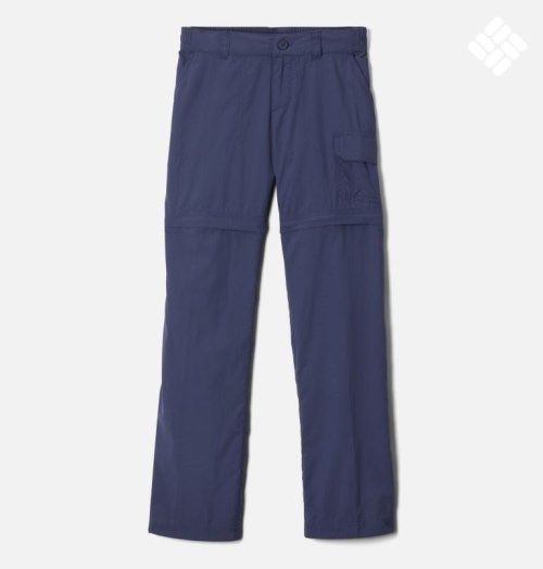 Kids' Columbia Silver Ridge IV Convertible Pants Navy | CA-Y1LC6