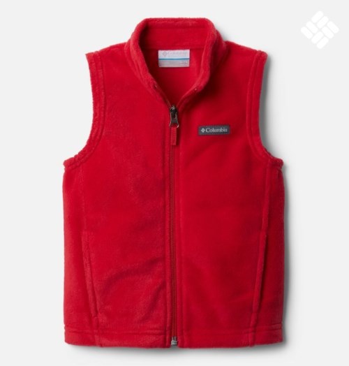 Kids' Columbia Steens Mountain Fleece Vest Red | CA-D36A5