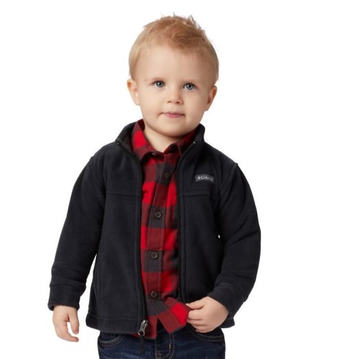 Kids' Columbia Steens Mountain II Fleece Jackets Black | CA-B513L