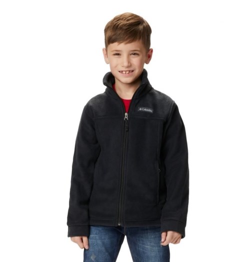 Kids' Columbia Steens Mountain II Fleece Jackets Black | CA-C3LA1