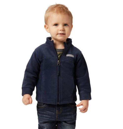 Kids' Columbia Steens Mountain II Fleece Jackets Navy | CA-PL483