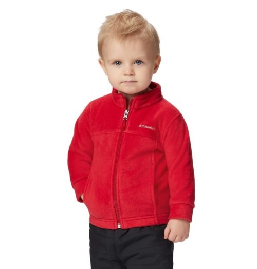 Kids' Columbia Steens Mountain II Fleece Jackets Red | CA-Z6403