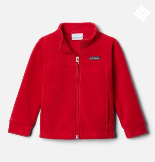 Kids' Columbia Steens Mountain II Fleece Jackets Red | CA-ZAC43