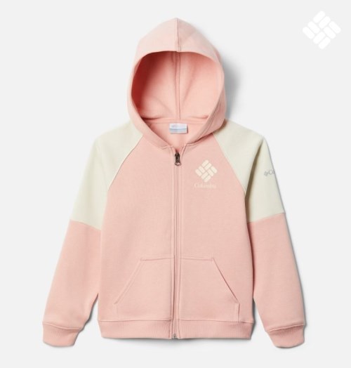 Kids' Columbia Trek Full Zip Hoodie Pink | CA-X530C