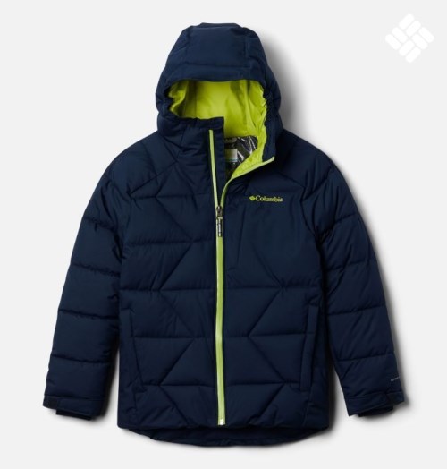 Kids' Columbia Winter Powder Quilted Jackets Navy | CA-P03CA