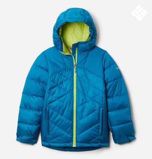 Kids' Columbia Winter Powder Quilted Jackets Blue | CA-Y014C