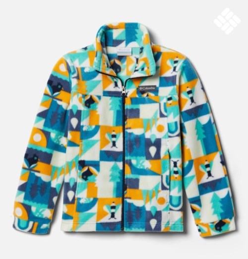 Kids' Columbia Zing III Printed Fleece Jackets Multicolor | CA-V364A