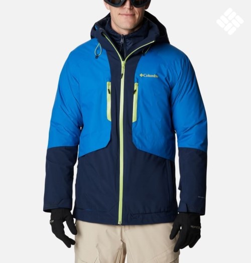 Men's Columbia Aerial Ascender Omni-Heat Infinity Interchange Insulated Jackets Navy | CA-C4518