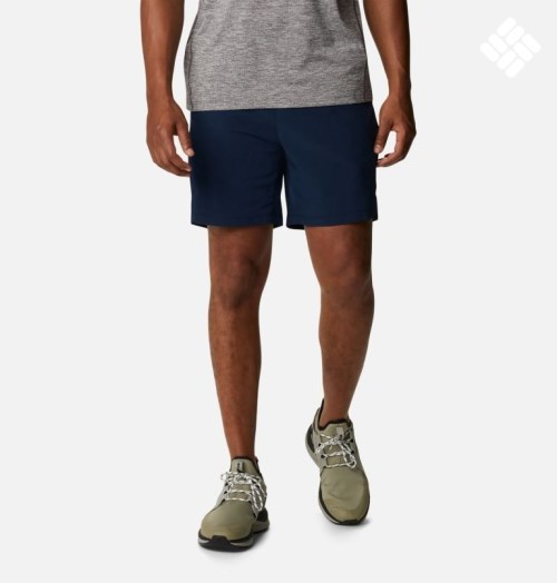 Men's Columbia Alpine Chill Zero Shorts Navy | CA-X5C08