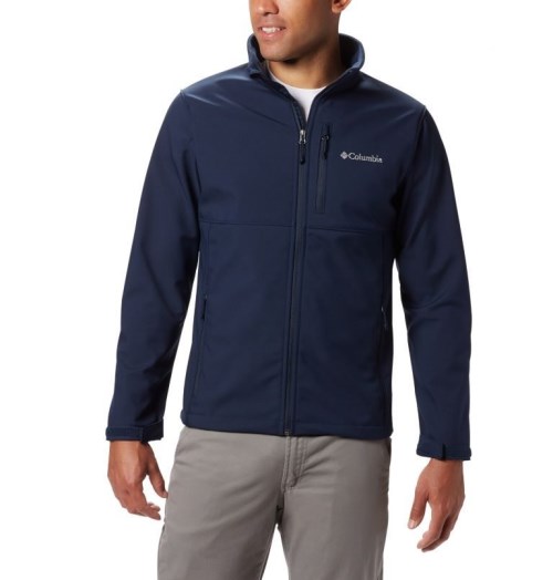 Men's Columbia Ascender Shell Jackets Navy | CA-I0861