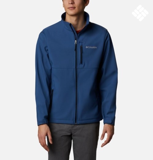 Men's Columbia Ascender Shell Jackets Navy | CA-N5103