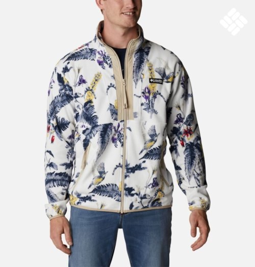 Men's Columbia Back Bowl Lightweight Fleece Jackets Flower | CA-P58C4